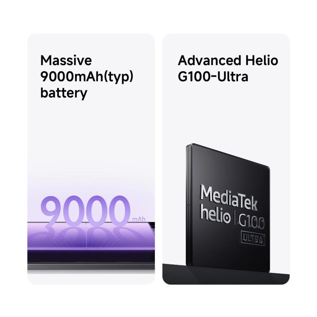 Xiaomi Redmi Pad 2 8+256GB WIFI Global Version MediaTek Helio G100-Ultra HyperOS 2 9000mAh 18W Charging 11" 90Hz 2.5K Display
