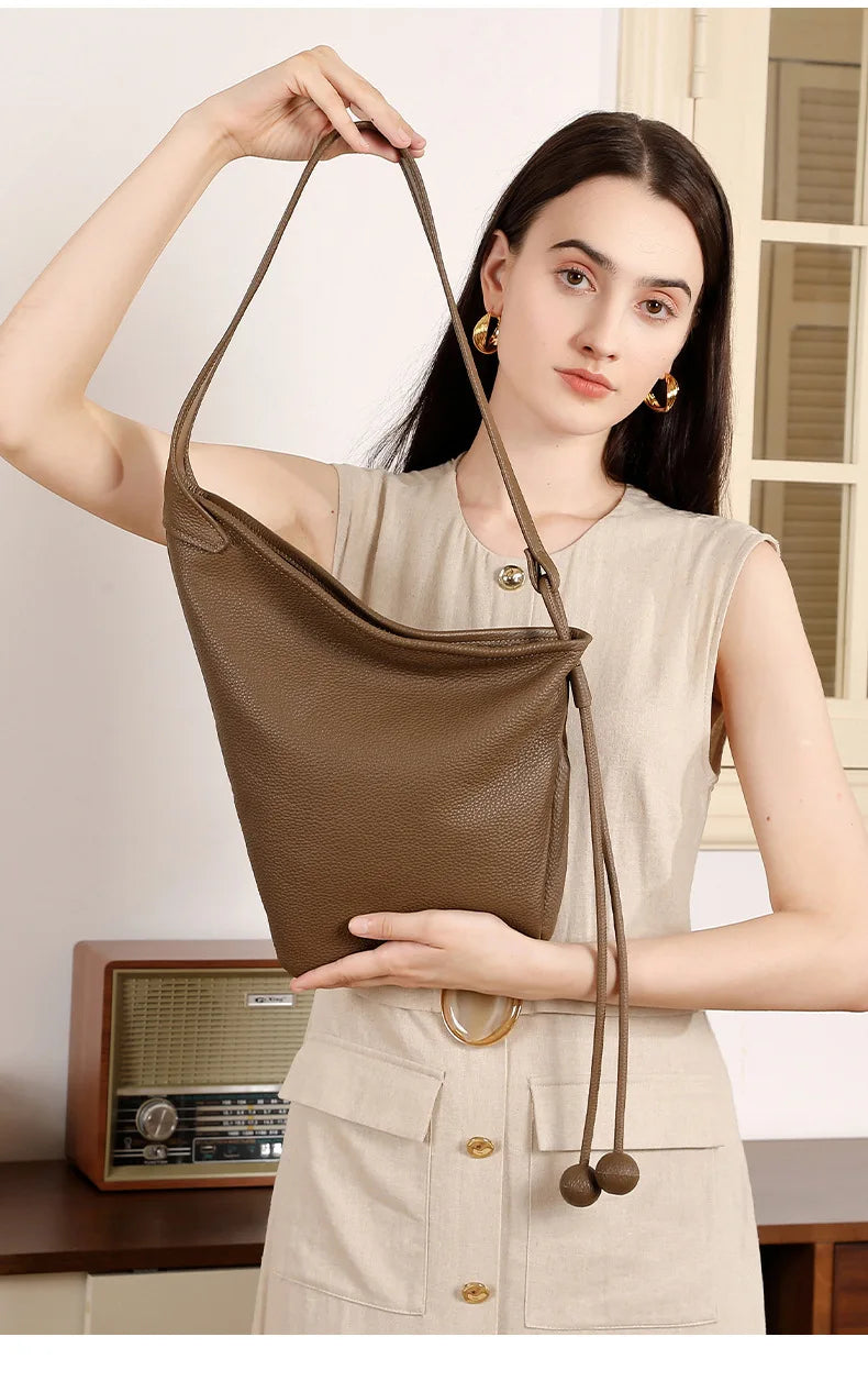 YANATARI Genuine Leather Bag Handbags Shoulder Bag Tote Bags for Women Shopping Bag Luxury Bag Autumn/Winter Collection 2026