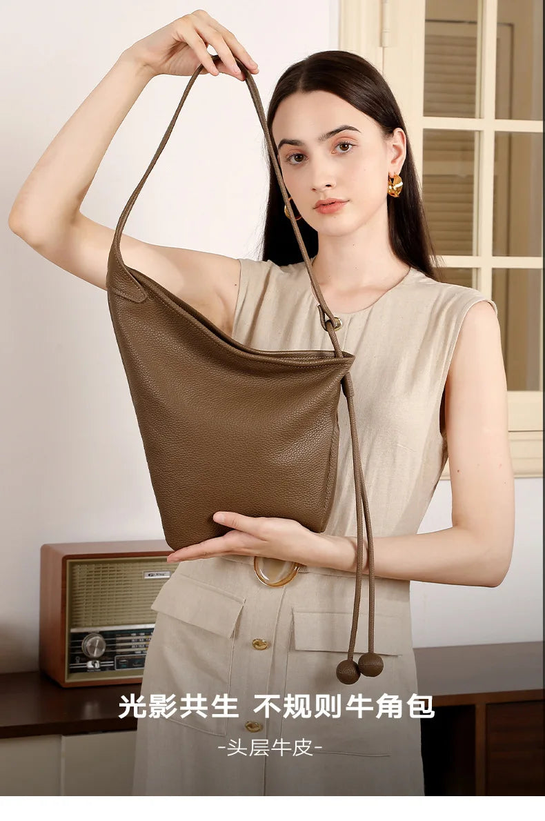 YANATARI Genuine Leather Bag Handbags Shoulder Bag Tote Bags for Women Shopping Bag Luxury Bag Autumn/Winter Collection 2026