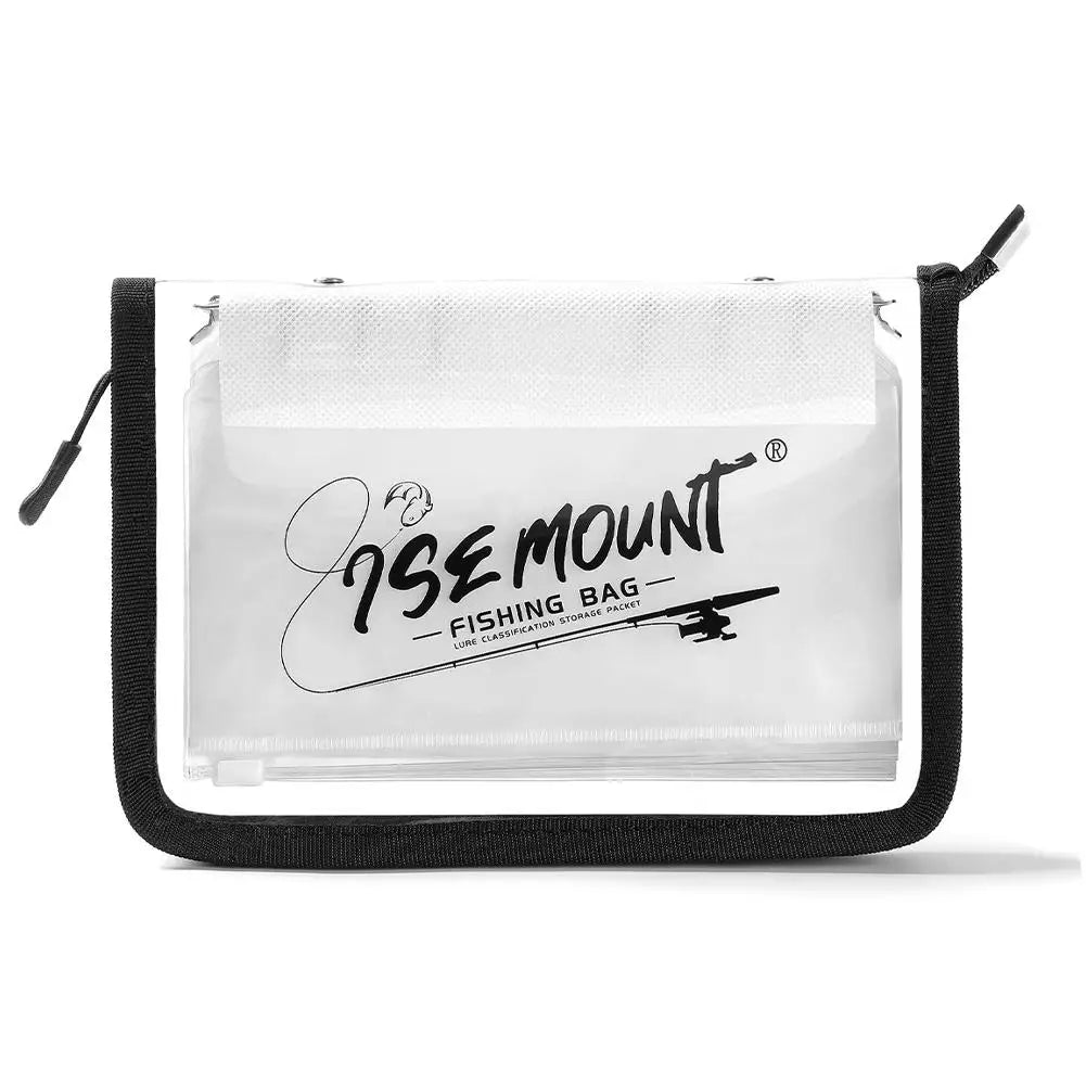 Waterproof PVC Fishing Lure Bag Transparent Fake Bait Storage Case Partitioned Tackle Organizer Pouch For Fishing Accessories
