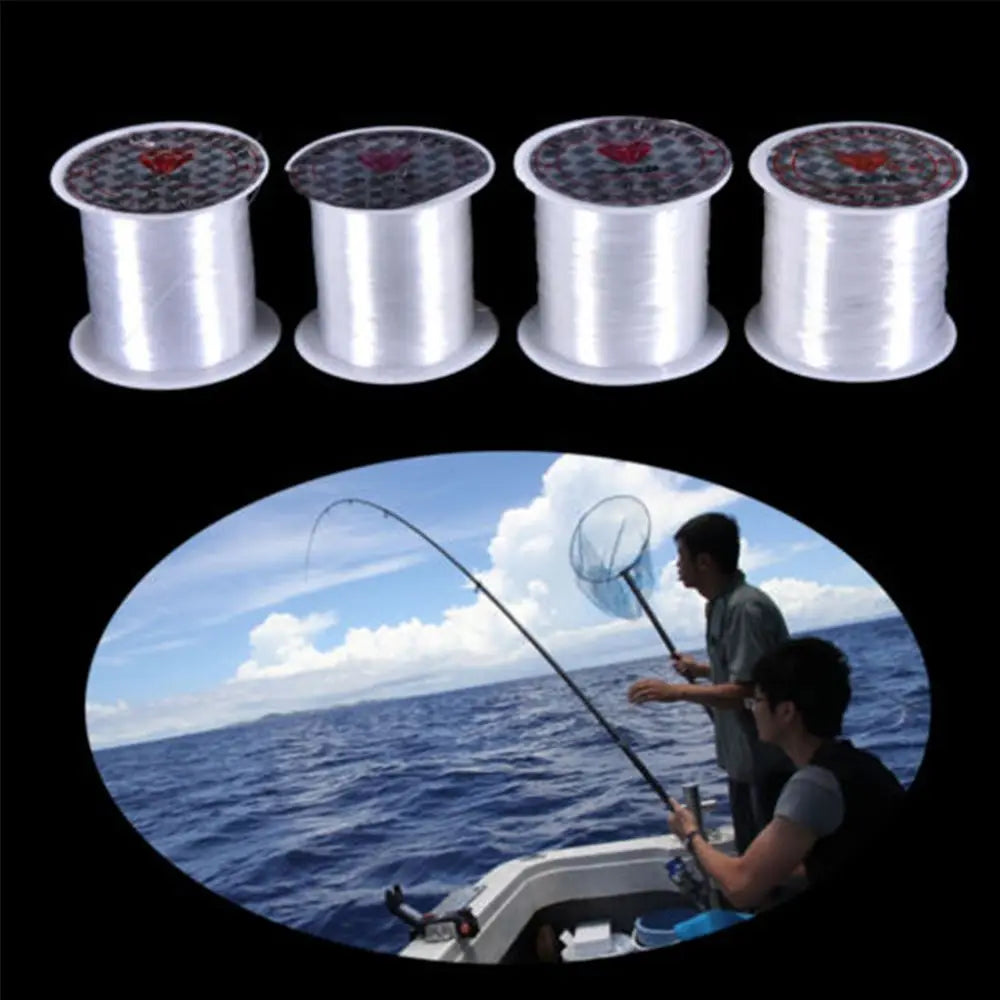 1 Roll Hot White Crystal Fishing Line Mixed 0.2 mm - 0.6 mm Thread Monofilament Strong Fish Wire Fishing Lines Nylon Braided