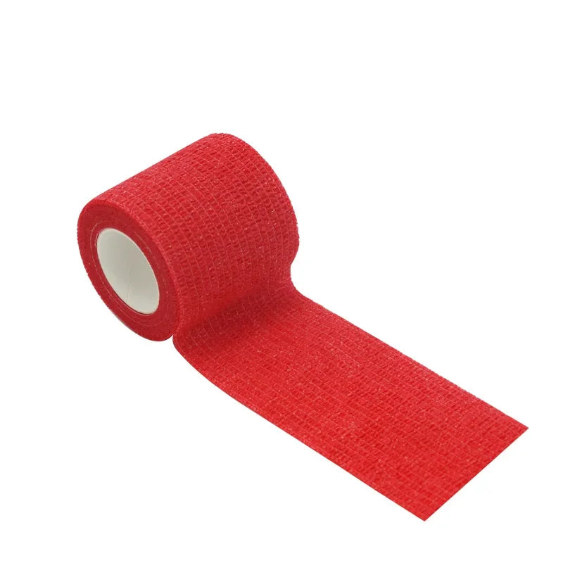1Roll 2.5/5/10cm*4.8m Gauze motion Bandage Self-adhesive Breathable Elastic Bandages for Sports Fixing Finger Wrist Leg