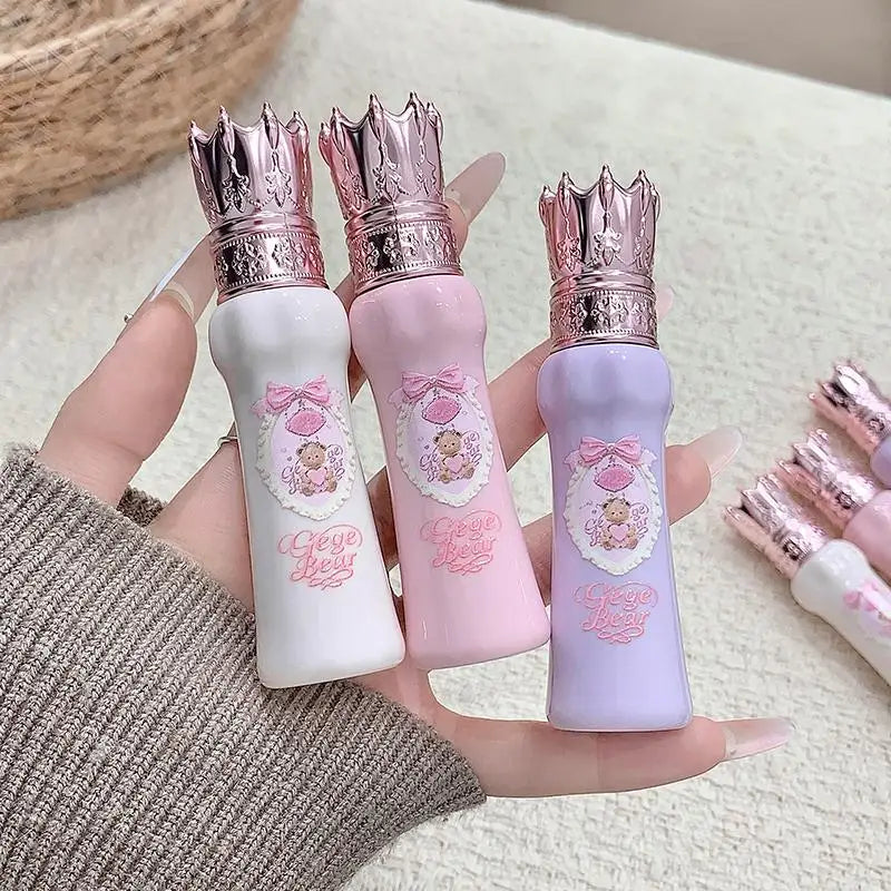 Gege Bear Silky Matte Velvet Lip Mud Moisturizing Non Drying Smooth Long-Lasting Lip Glaze Reddish-brown Autumn&winter Lip Gloss
