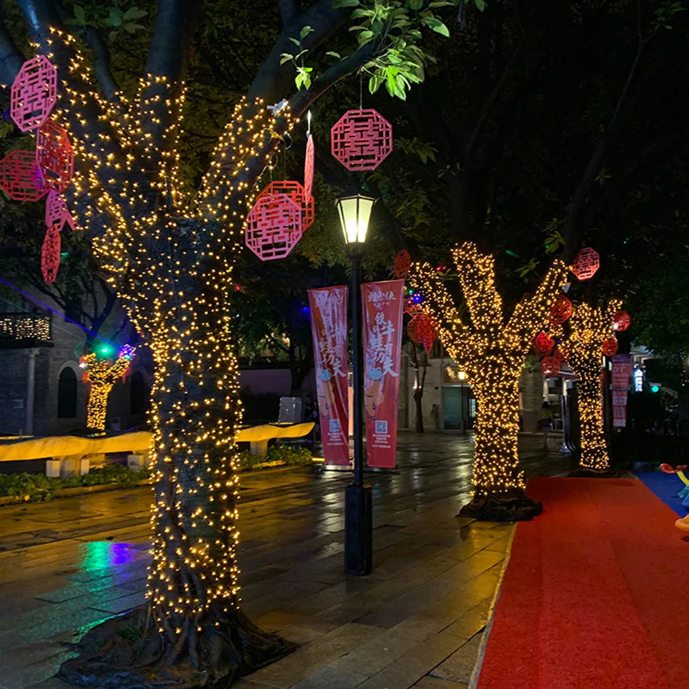 Christmas Lights 5M 10M 20M 30M 50M 100M Led String Fairy Light 8 Modes Christmas Lights For Wedding Party Holiday Lights