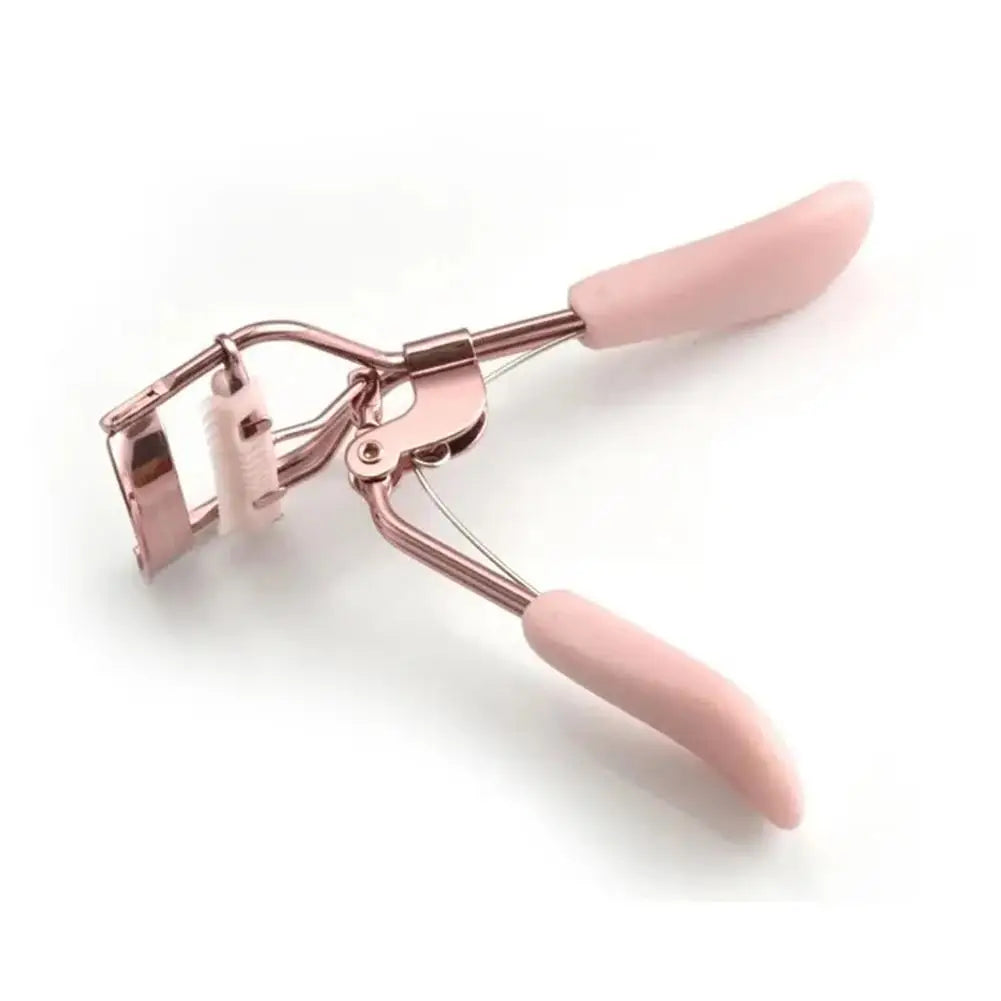 Curved Handle Eyelash Curler Tweezers Gentle on Lashes Long-Lasting Curling Cosmetic Tool for Eye Makeup