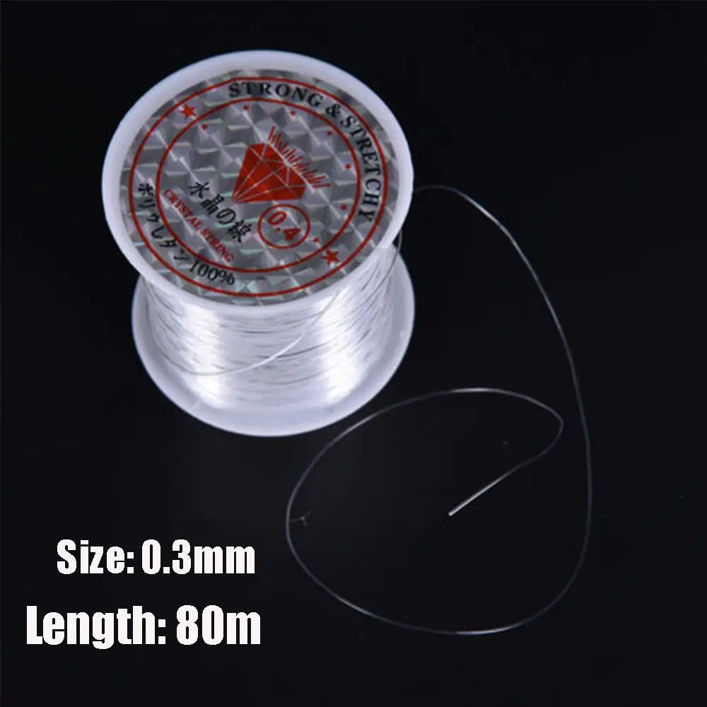 1 Roll Hot White Crystal Fishing Line Mixed 0.2 mm - 0.6 mm Thread Monofilament Strong Fish Wire Fishing Lines Nylon Braided