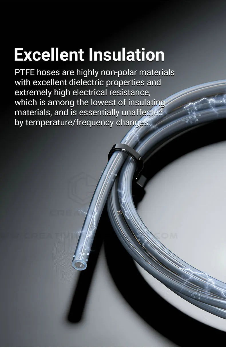Creativity 3D Printer Parts Low-Resistance Star Shaped PTFE Tube Ultra-Smooth Flow Heat-Resistant Durability for Lab X1P1 A1 AMS