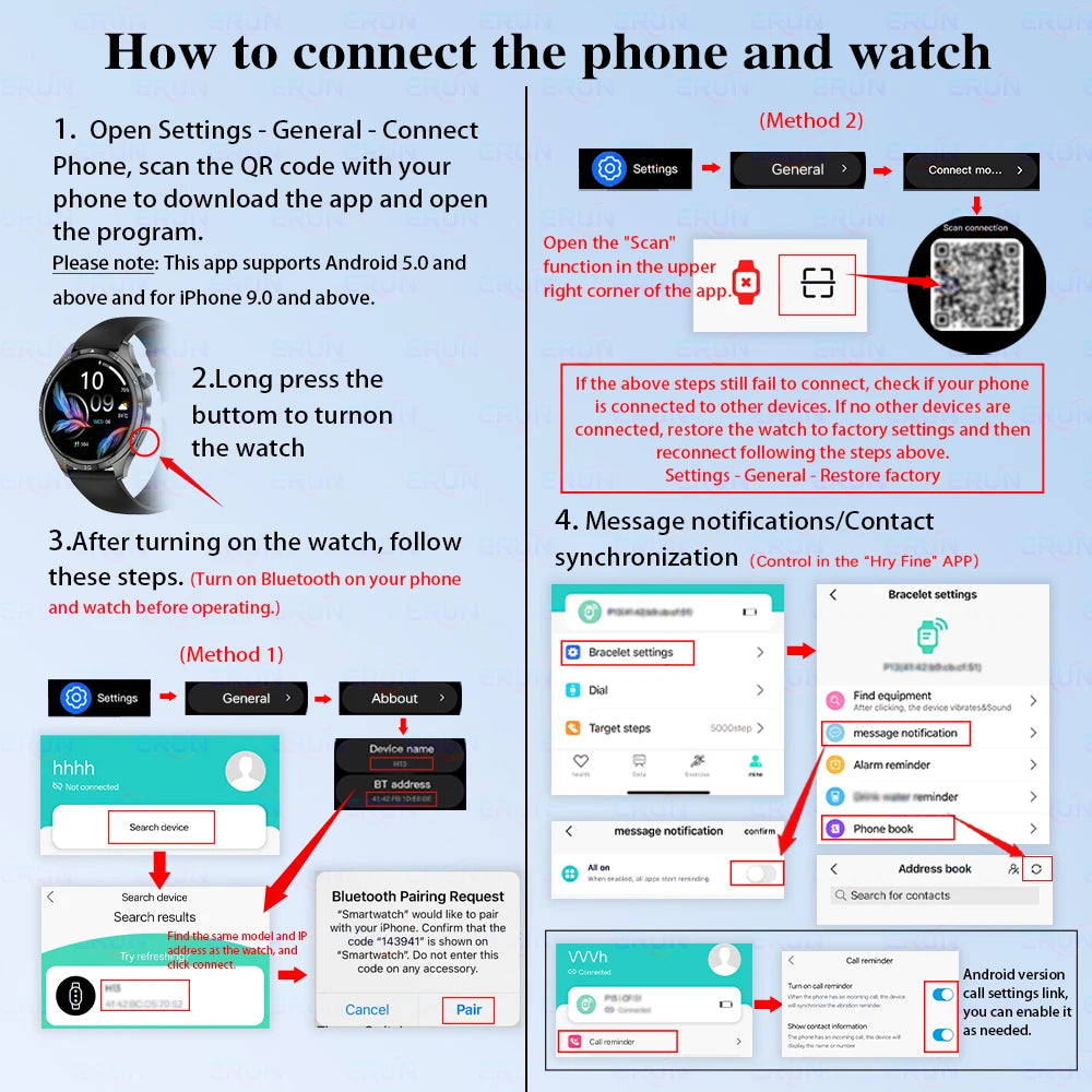 Smart Watch, 1.5-inch Touch Screen, Stylish Dot Strap, Sports Tracking, with Call Reminder/Message Reminder/Alarm Reminder