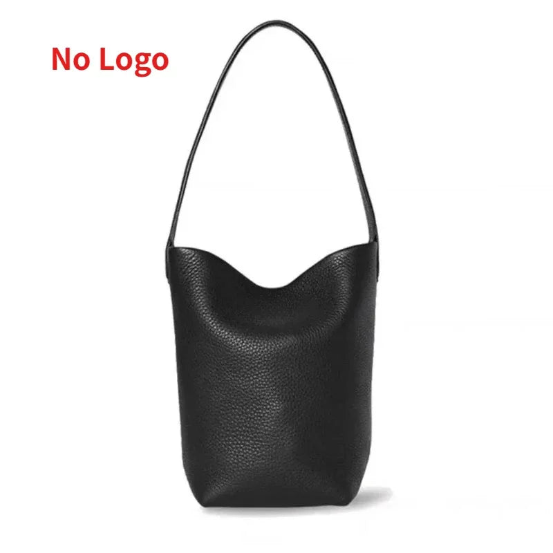 Minimalist Bucket Handbag Tote Bag PU Leather Commuter Shoulder Bag Large Capacity Autumn Winter Fashion Simple Women's Bag