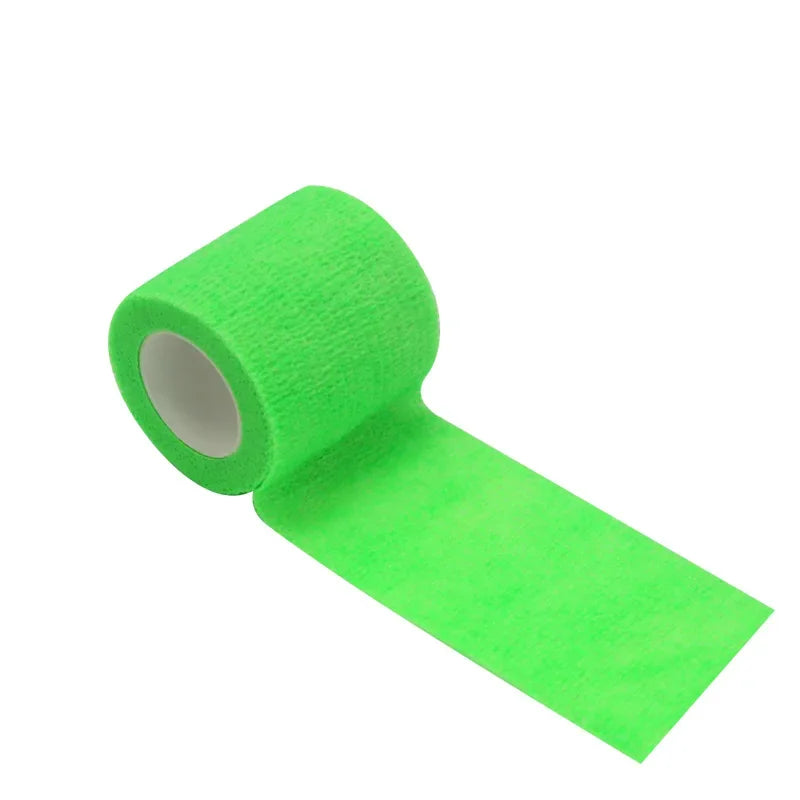 1Roll 2.5/5/10cm*4.8m Gauze motion Bandage Self-adhesive Breathable Elastic Bandages for Sports Fixing Finger Wrist Leg