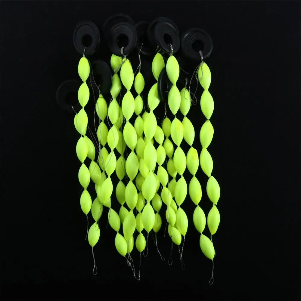 Fishing Float Fishing Buoys 6 In 1 Oval Stopper Seven Star Float Fishing Line Stopper Foam Space Bean String Type Fishing Float