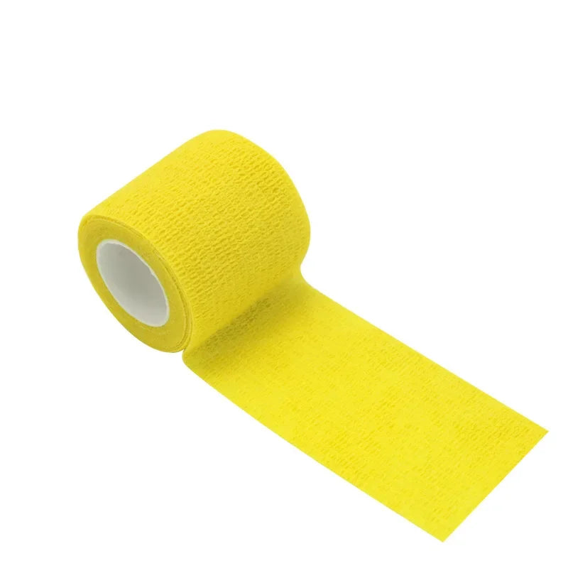 1Roll 2.5/5/10cm*4.8m Gauze motion Bandage Self-adhesive Breathable Elastic Bandages for Sports Fixing Finger Wrist Leg