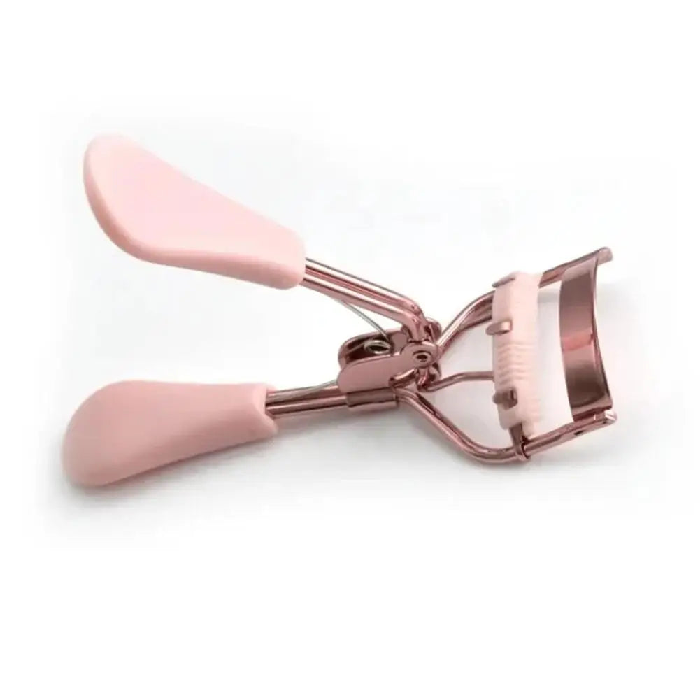 Curved Handle Eyelash Curler Tweezers Gentle on Lashes Long-Lasting Curling Cosmetic Tool for Eye Makeup