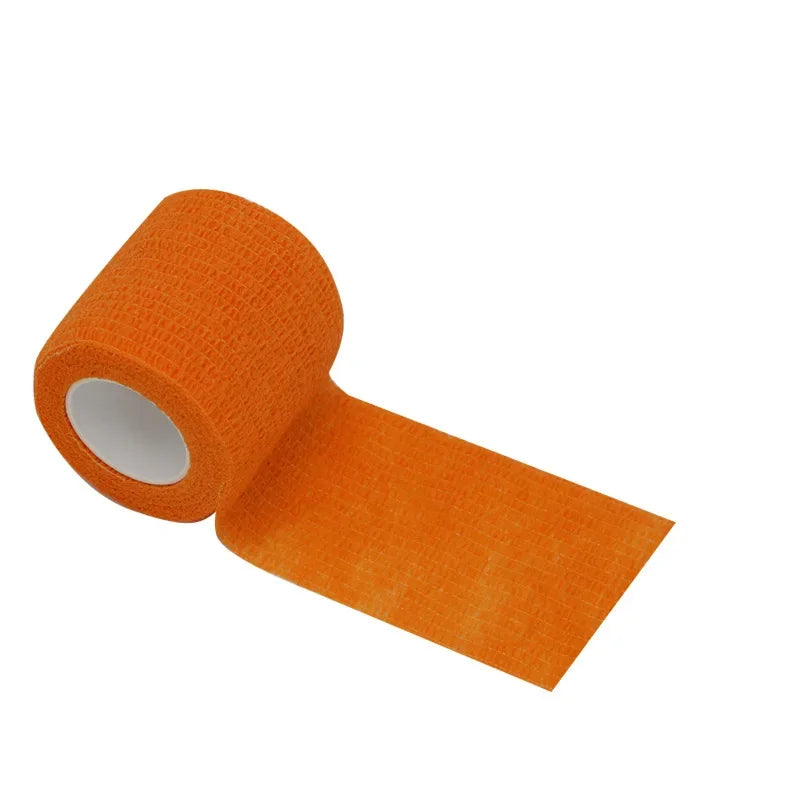1Roll 2.5/5/10cm*4.8m Gauze motion Bandage Self-adhesive Breathable Elastic Bandages for Sports Fixing Finger Wrist Leg