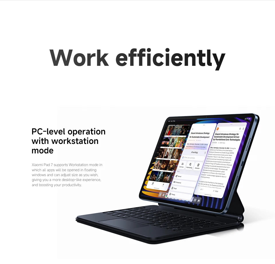 Global Version Xiaomi Pad 7 Tablet PC Snapdragon 7 + Gen 3 11.2 ''3.2K 144Hz Display 8850mAh Big Battery 13MP Real Camera