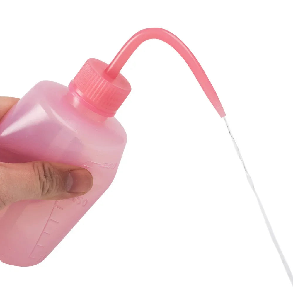 Curved Spout Cleaner Waterproof Eyebrow Remover Bottle Eyelash Extension Makeup Tool Eyelash Cleaning Washing Bottle 250/500ml
