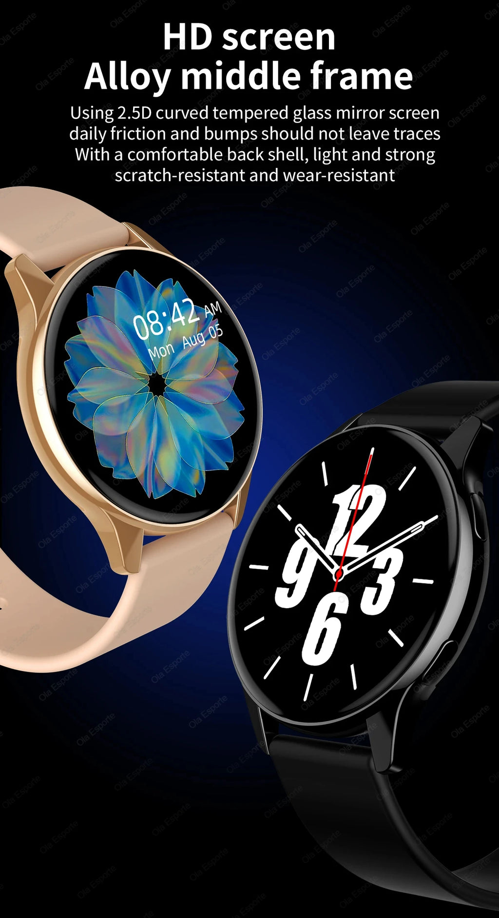 Smartwatch Women Watch 6 Health Monitoring Watch Waterproof Voice Assistant Bluetooth Call Smart Watch 2026 New Sport Watch Men