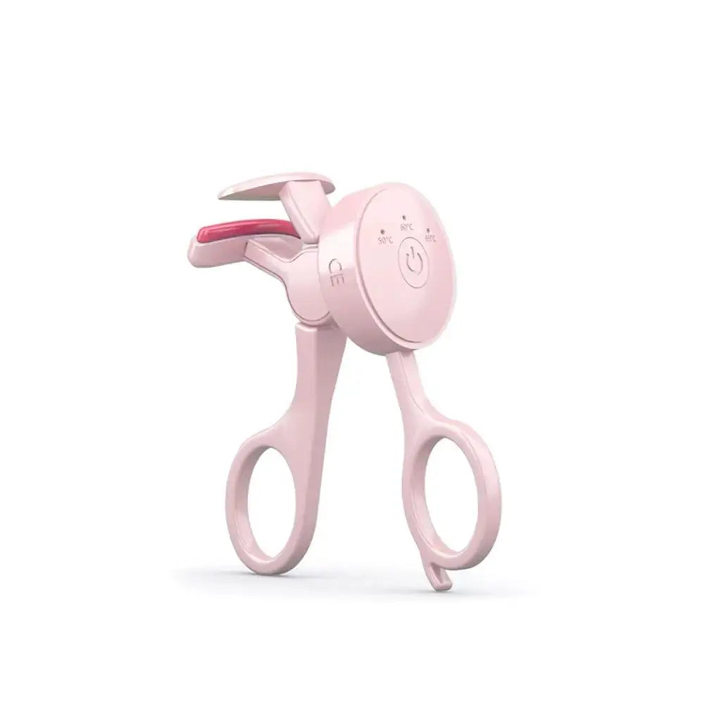 Curved Handle Eyelash Curler Tweezers Gentle on Lashes Long-Lasting Curling Cosmetic Tool for Eye Makeup