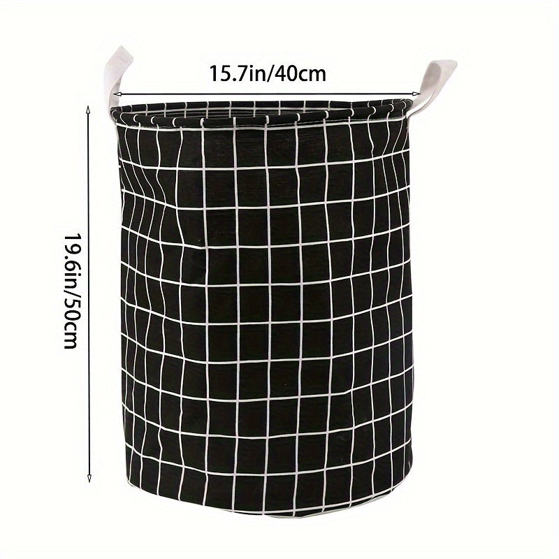 1pc Round Dirty Clothes Basket, Laundry Basket, Portable Dirty Clothes Hamper, laundry hhamper, storage bucket