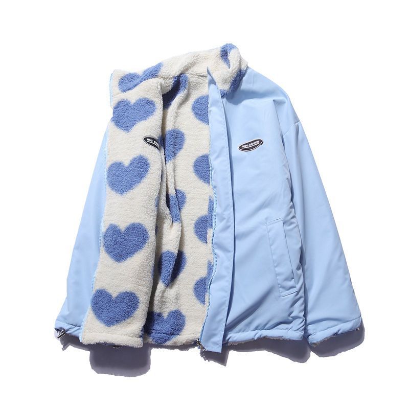 Autumn And Winter Love Lamb Plush Coat Men And Women