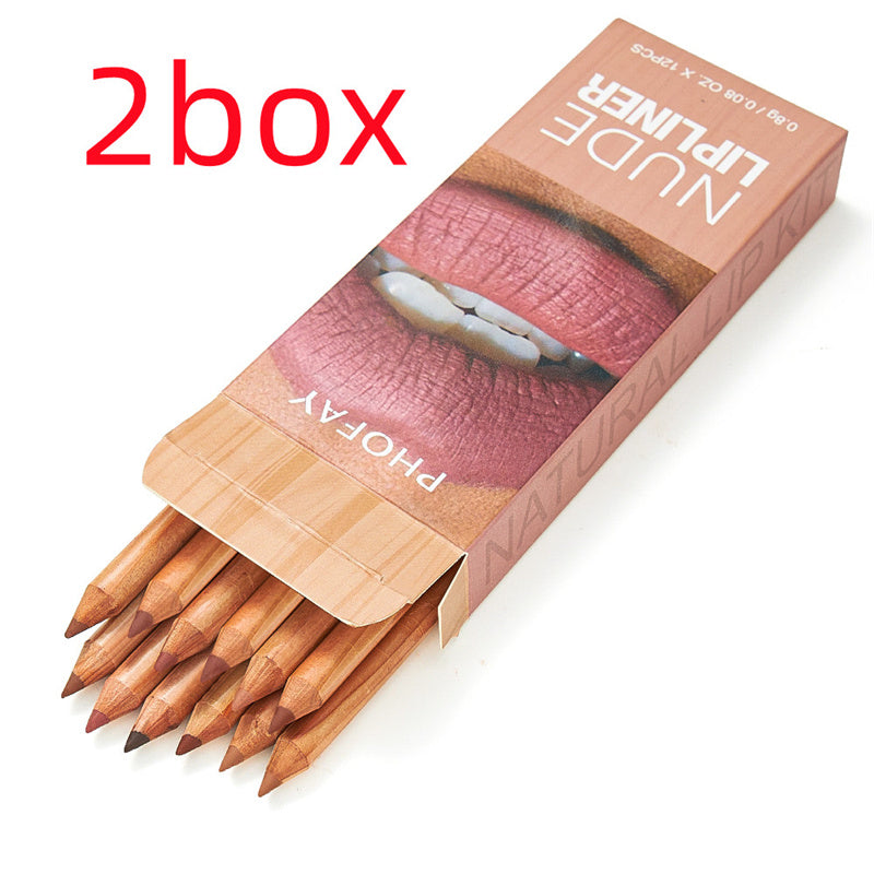 PHOFAY Nude Lipliner Kit – 12 Shades