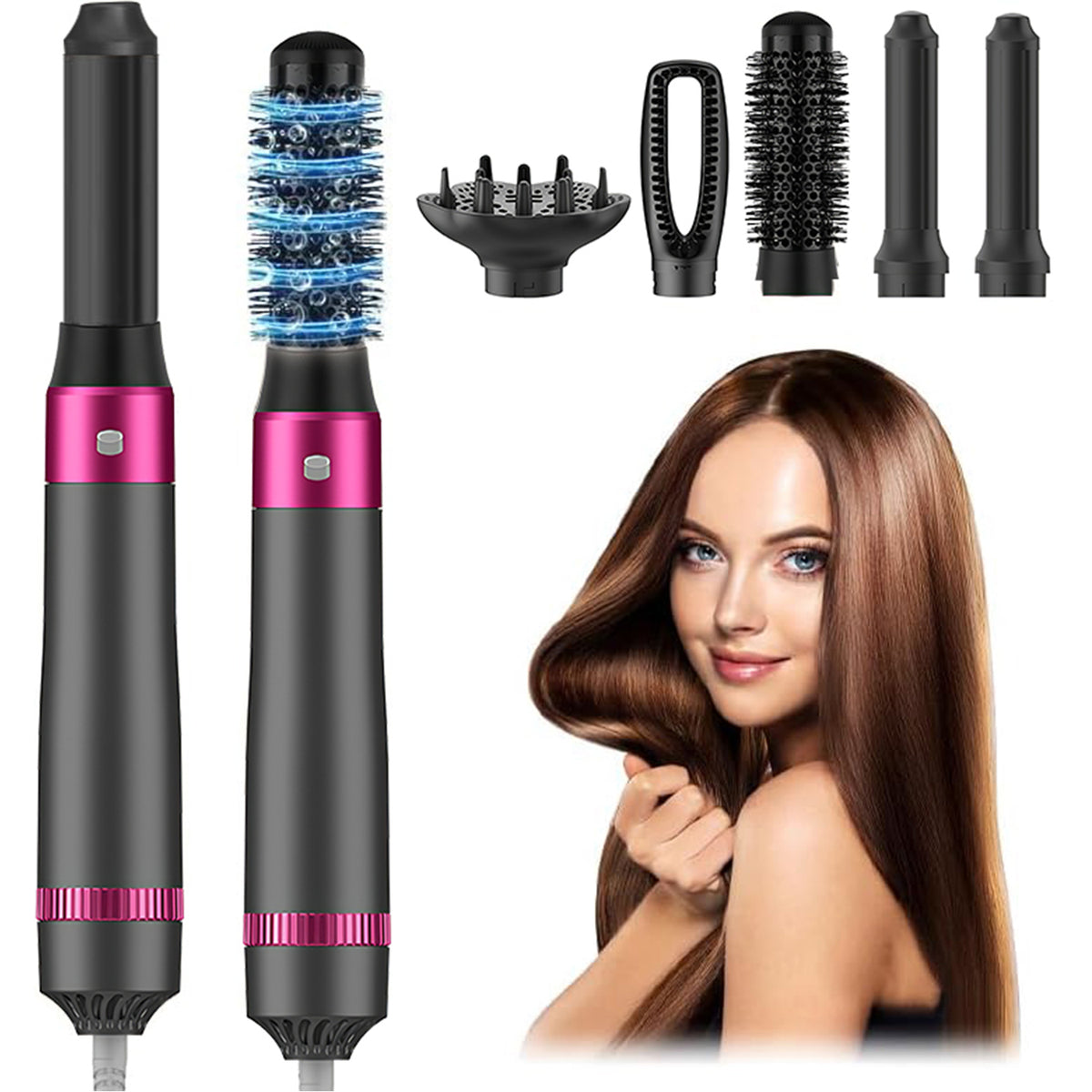 5-in-1 Hair Dryer Brush Kit – 1000W Styling Tool